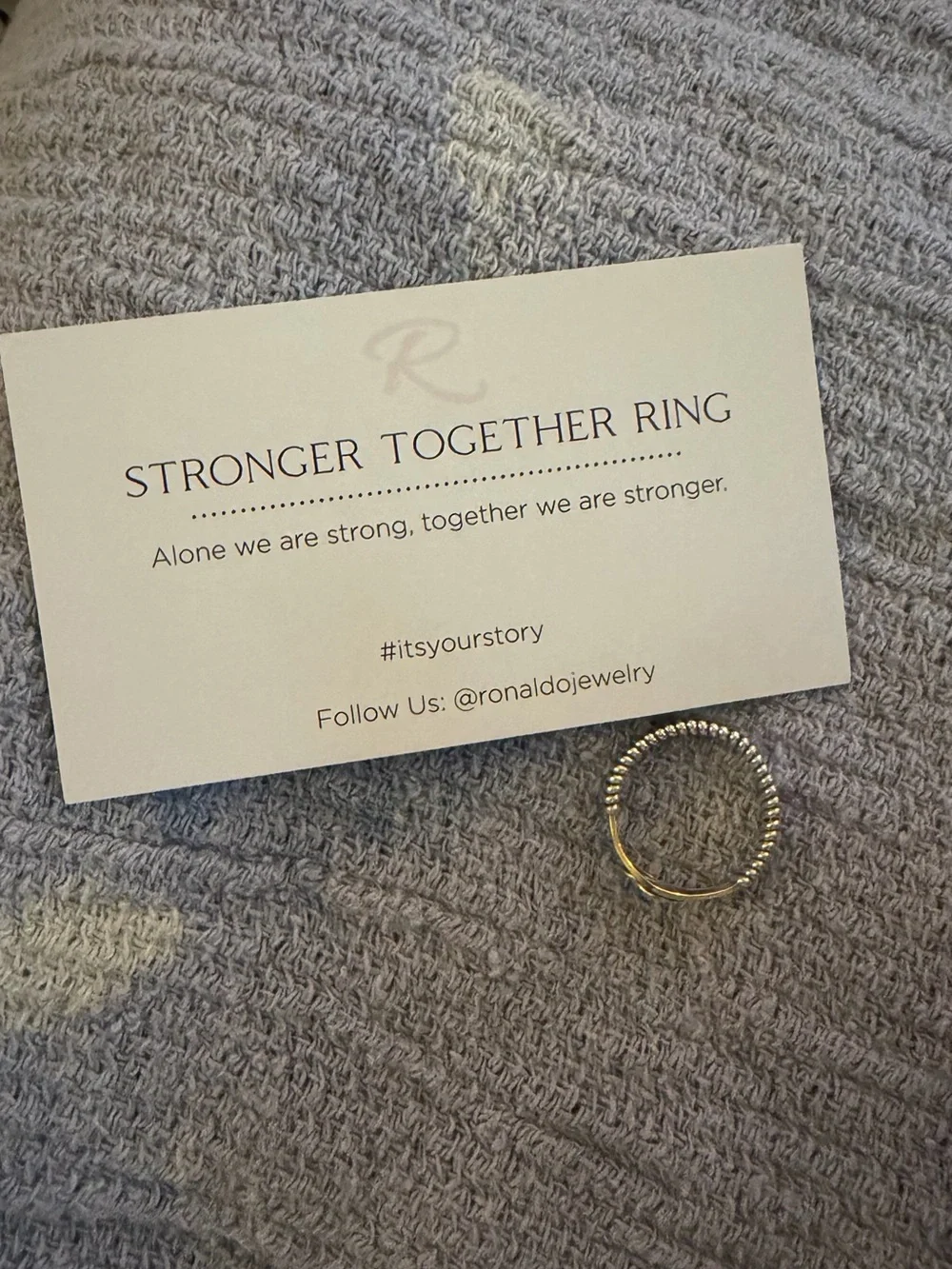 Ronaldo Jewelry Two-Tone Wire Wrap Ring — Gold and Silver